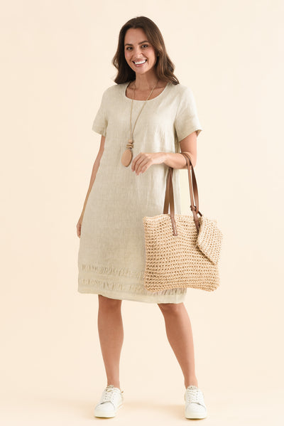 Erikson Natural Linen Pocket Dress