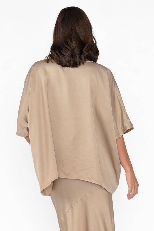 Eternal Champagne Draped Top image 6