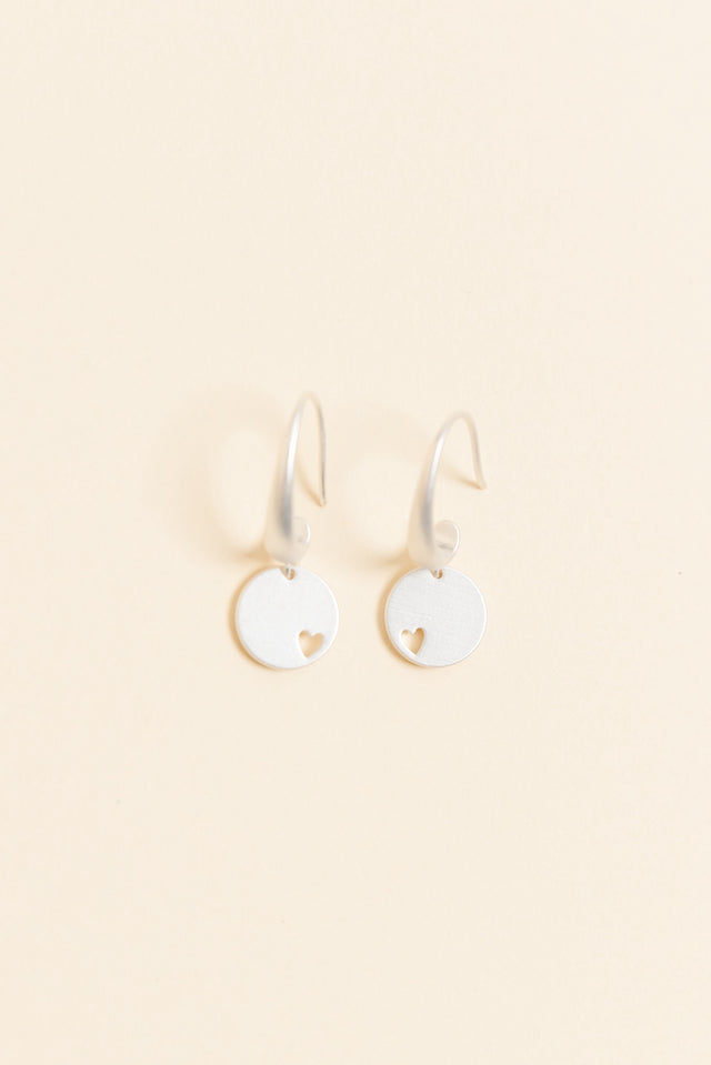 Euphoria Silver Disc Hoop Earrings