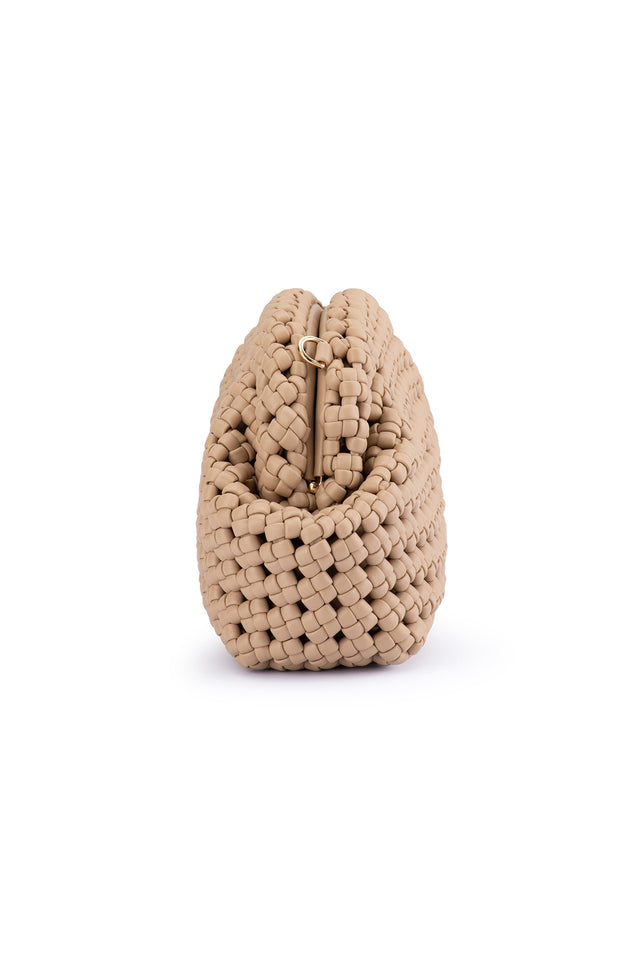 Everly Natural Woven Clutch image 5