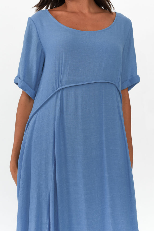Everlyn Blue Crescent Dress