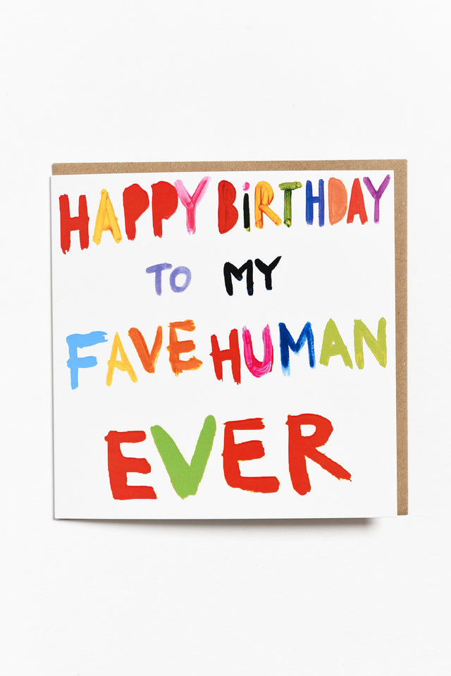 Fave Human Birthday Card