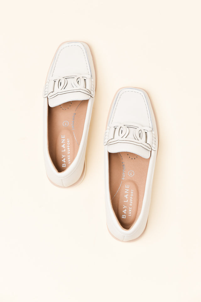 Felix Grey Leather Buckle Loafer image 3