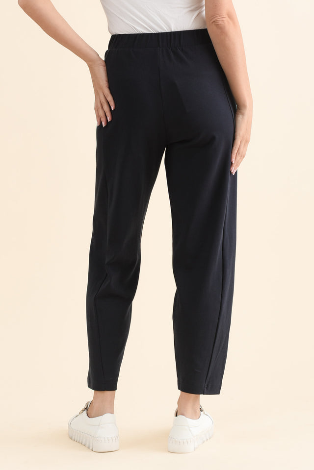 Fisher Navy Cotton Barrel Pants image 4