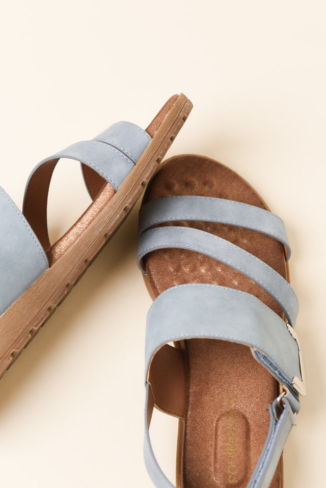 Flinders Light Blue Velcro Sandal image 3
