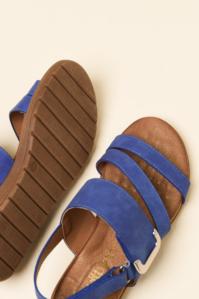Flinders Blue Velcro Sandal image 3