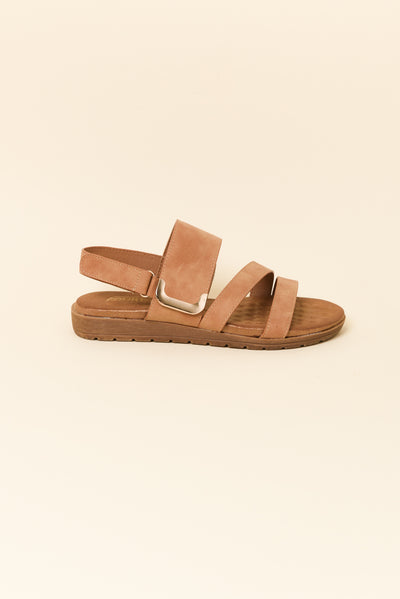 Flinders Tan Velcro Sandal