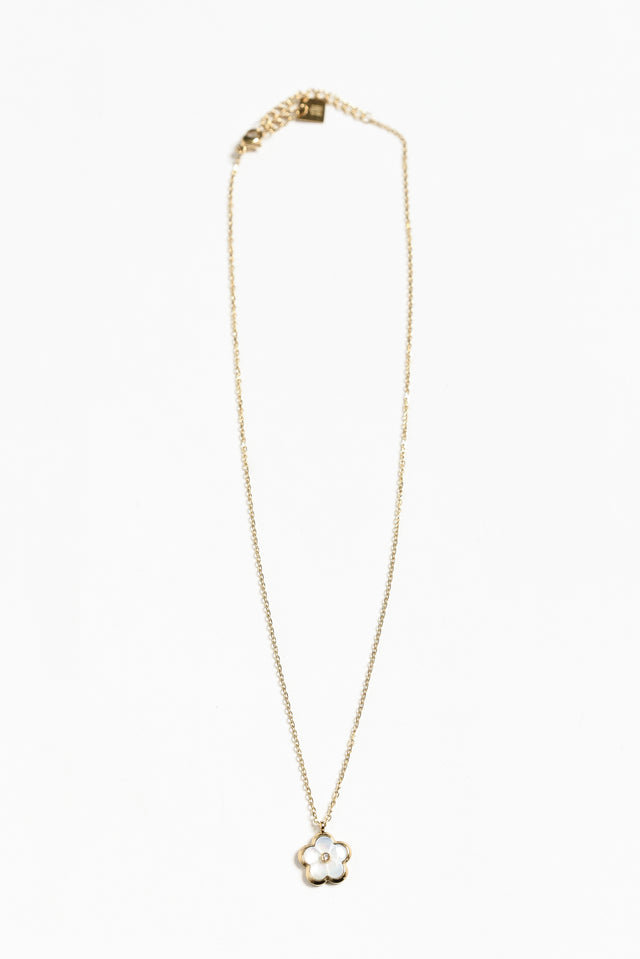 Flores Gold Plated Flower Necklace image 1