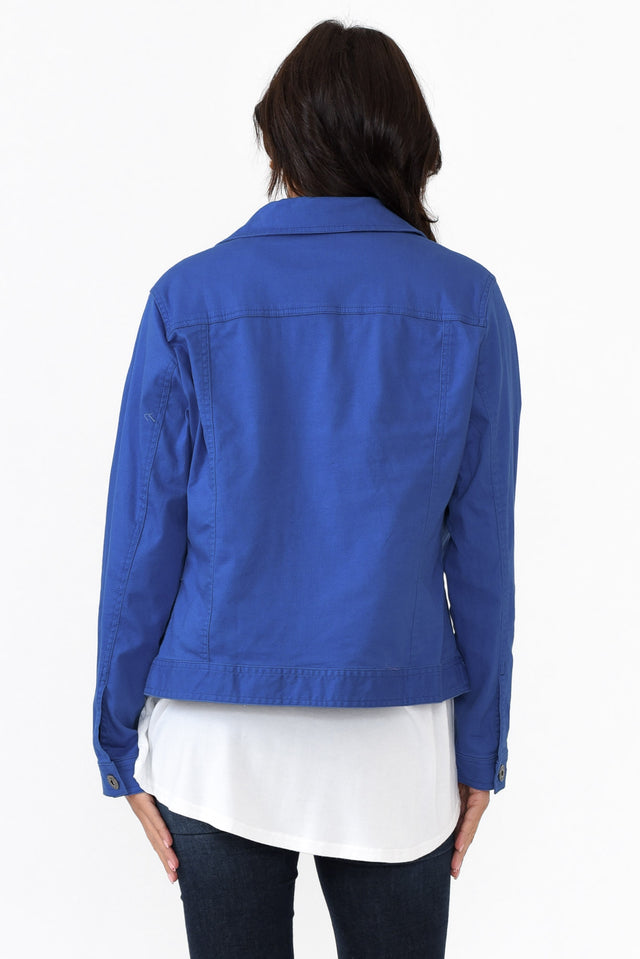 Florida Cobalt Cotton Stretch Jacket
