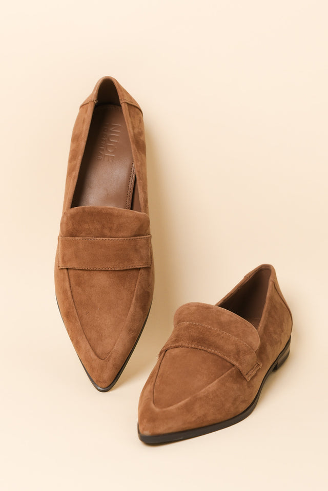 France Tan Suede Loafer