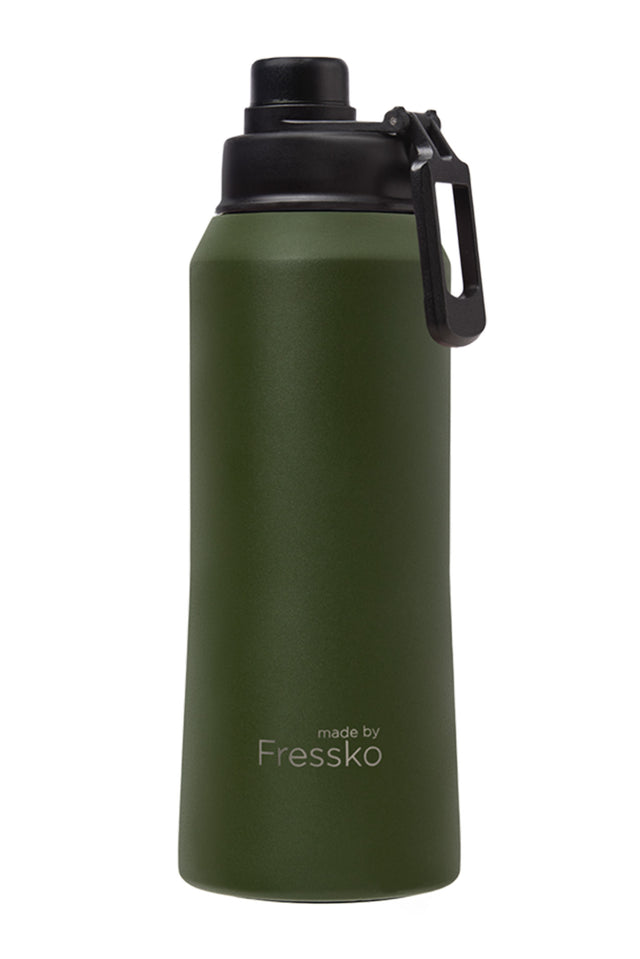 Fressko Khaki 1L Stainless Steel Water Bottle