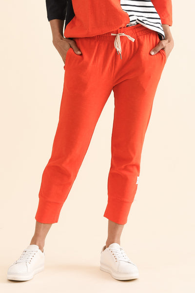 Fundamental Brunch Bright Red Cotton Sweatpants