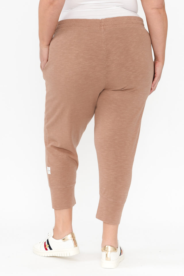 Fundamental Brunch Mocha Cotton Sweatpants,Blonde model,alt text|model:Caitlin image 13
