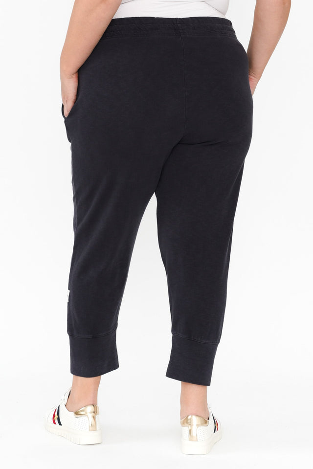 Fundamental Brunch Navy Cotton Sweatpants,Blonde model,alt text|model:Caitlin image 14