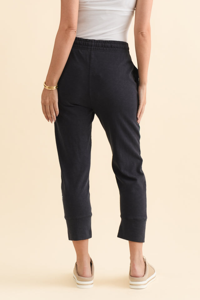 Fundamental Brunch Navy Cotton Sweatpants,Brunette model,alt text|model:MJ image 7