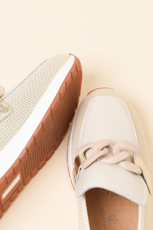 Gallaz Natural Chain Platform Loafer image 3