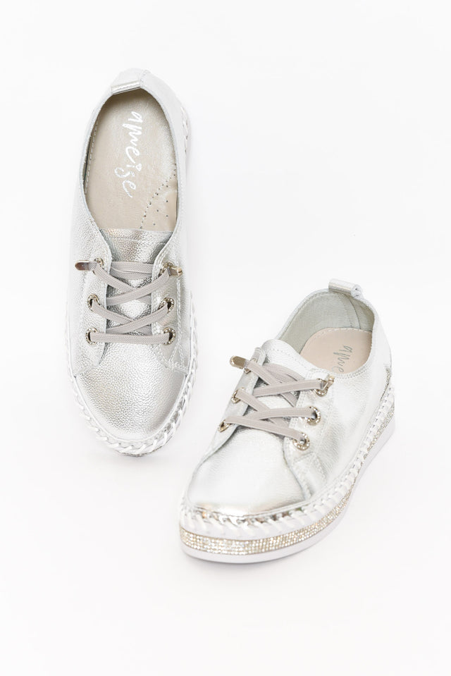 Gamma Silver Star Leather Sneaker