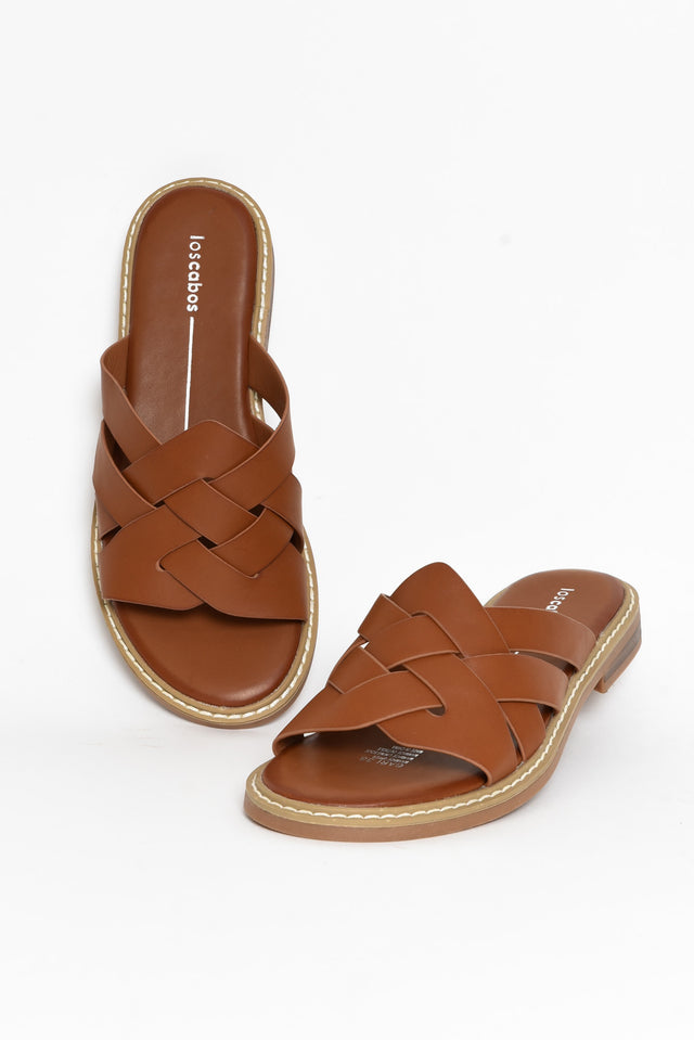 Gari Tan Strappy Slide