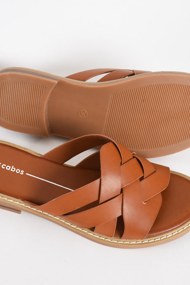Gari Tan Strappy Slide