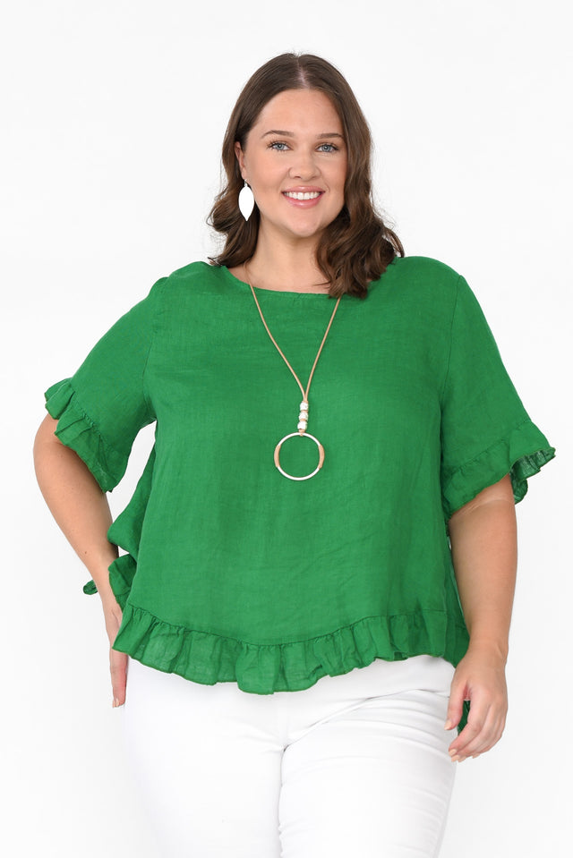 plus-size,curve-tops,plus-size-sleeved-tops alt text|model:Alicja;wearing:L/XL image 7