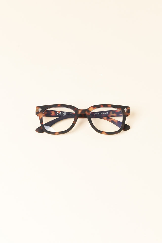 Giovanni Dark Tortoiseshell Reading Glasses image 1