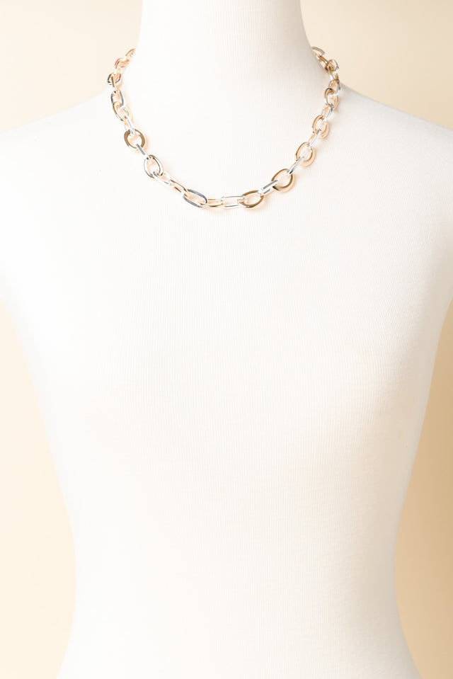 Givari Two Tone Chain Necklace