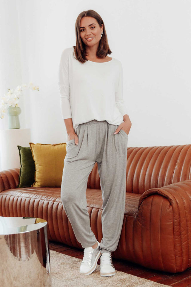 Grey Marle Weekend Pants