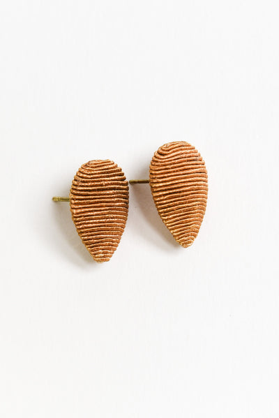 Hadria Camel Teardrop Earrings