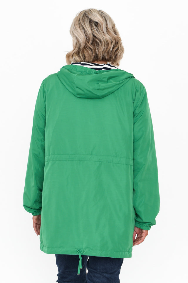 Hatham Emerald Stripe Reversible Jacket image 6