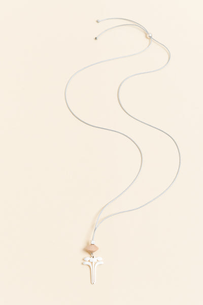 Hatia Silver Flower Pendant Necklace