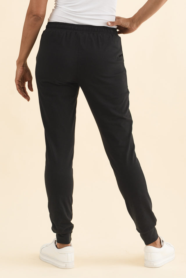 Heidi Black Cuffed Jogger Pants image 5