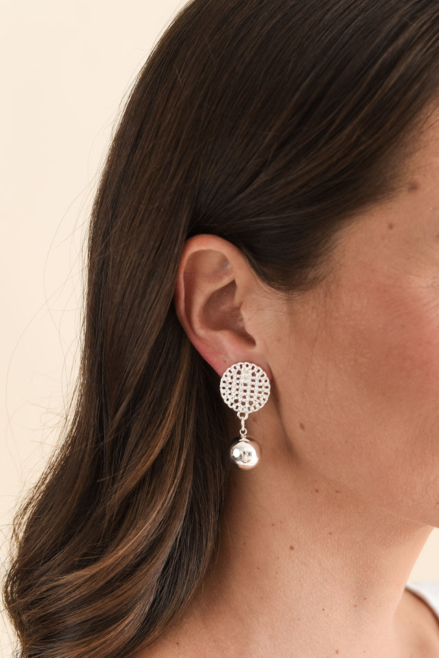 Hilma Silver Ball Drop Earrings