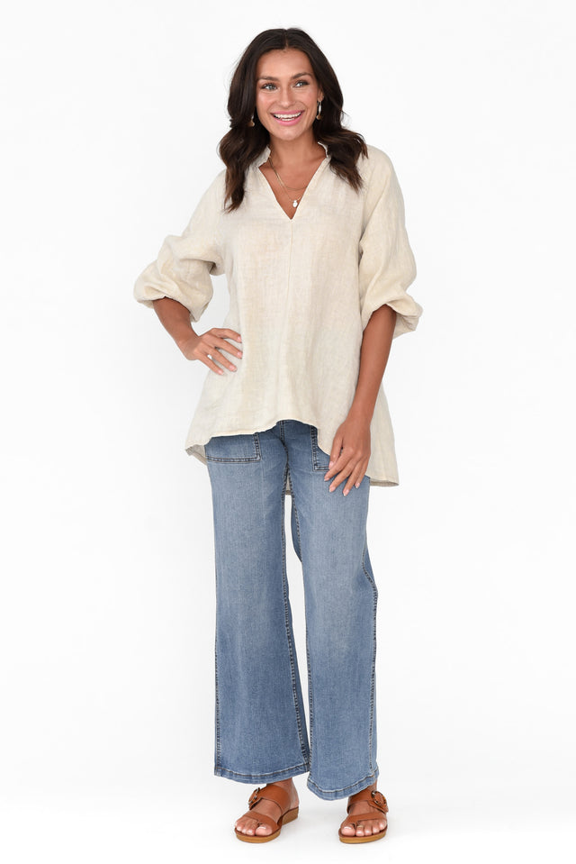 Orwell Mid Blue Wide Leg Jeans