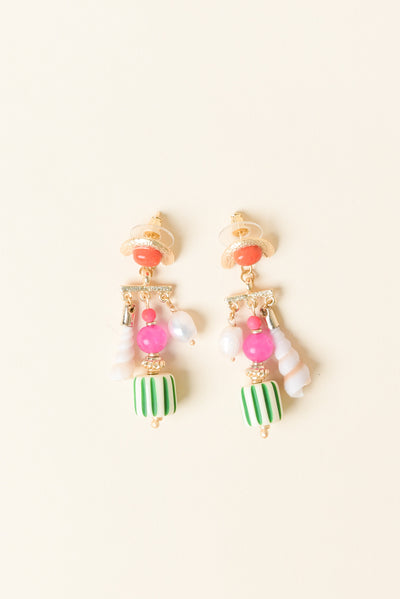 Holland Gold Charm Earrings