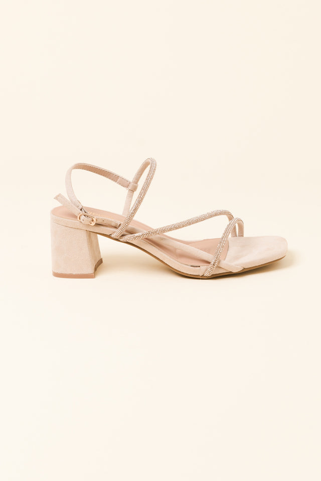 Hoopla Natural Diamante Heel image 1