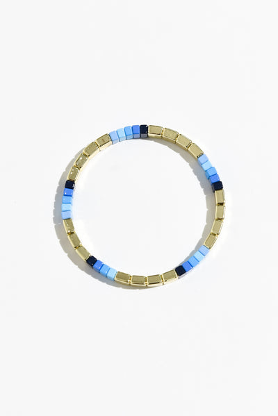 Indiga Blue Beaded Bracelet
