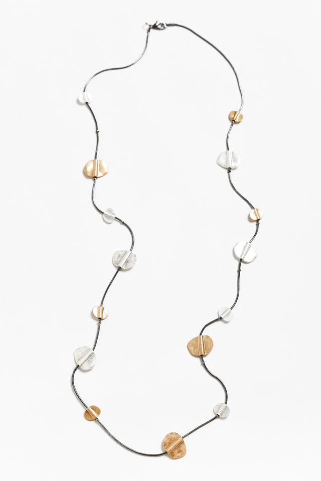 Ivar Two Tone Disc Necklace