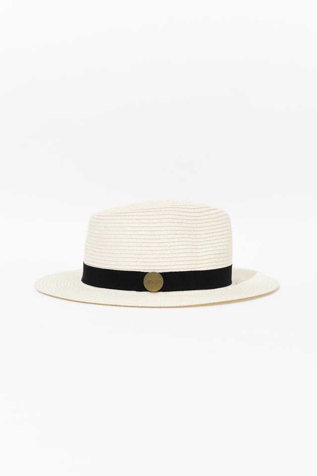 Ivory Wide Brim Travel Fedora image 2