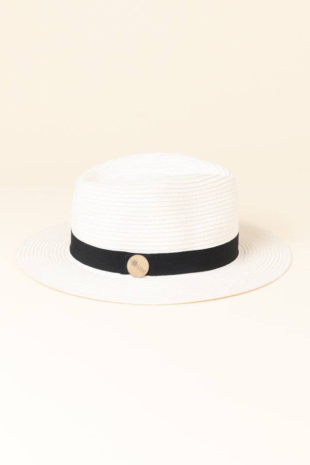 Ivory Wide Brim Travel Fedora