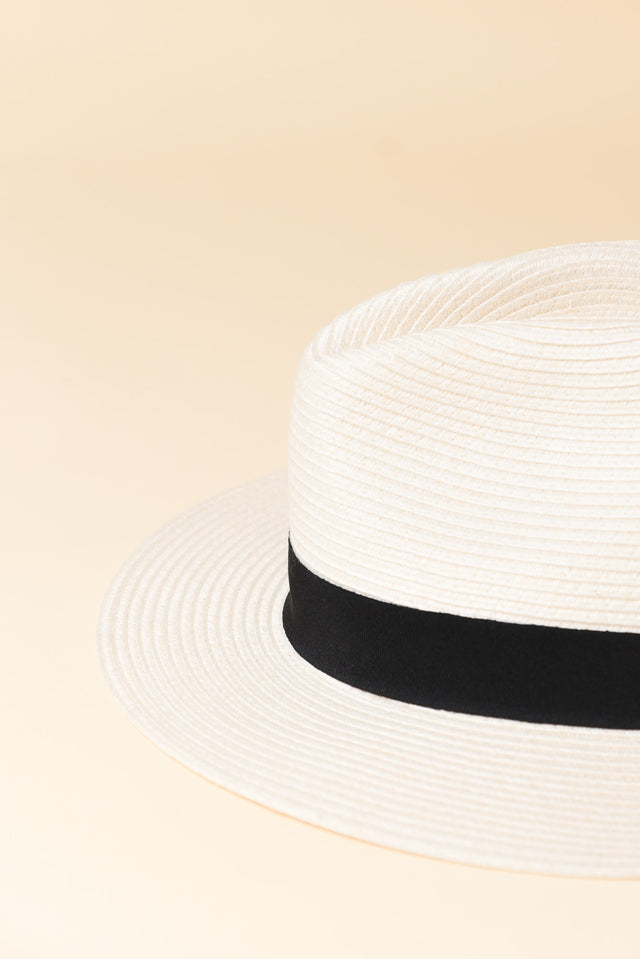 Ivory Wide Brim Travel Fedora image 3