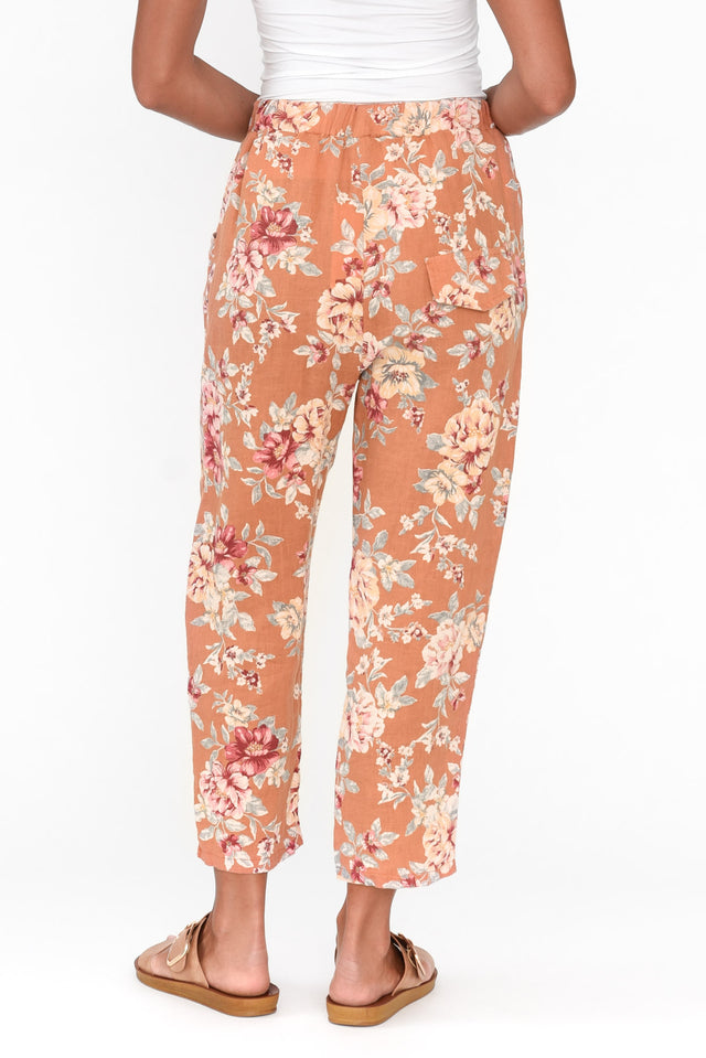 Jacqui Orange Blossom Linen Pants image 6