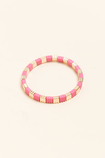 Java Pink Beaded Bracelet