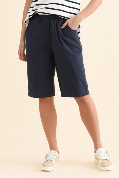 Jora Navy Pocket Shorts