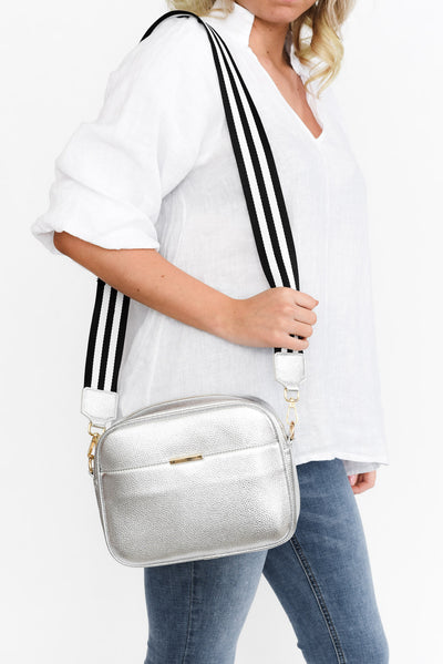 Josette Silver Pocket Camera Bag