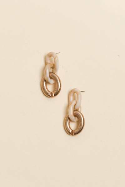 Judy Rose Gold Link Earrings