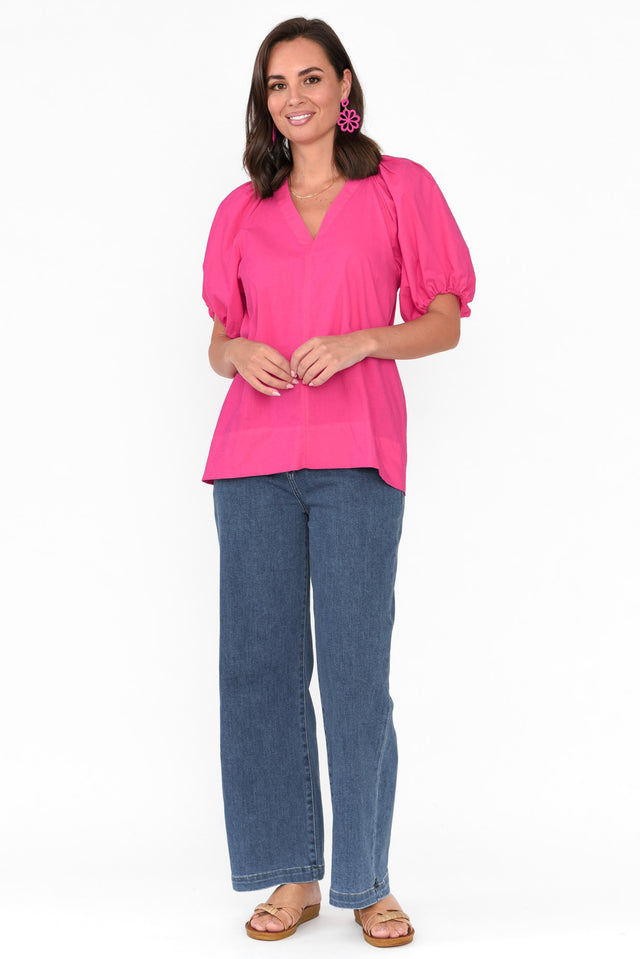 Izzy Dark Blue Wide Leg Jeans