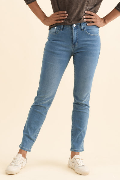 Kairi Blue Cotton Jeans