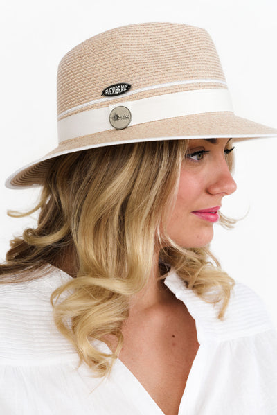 Karrie Camel Travel Fedora