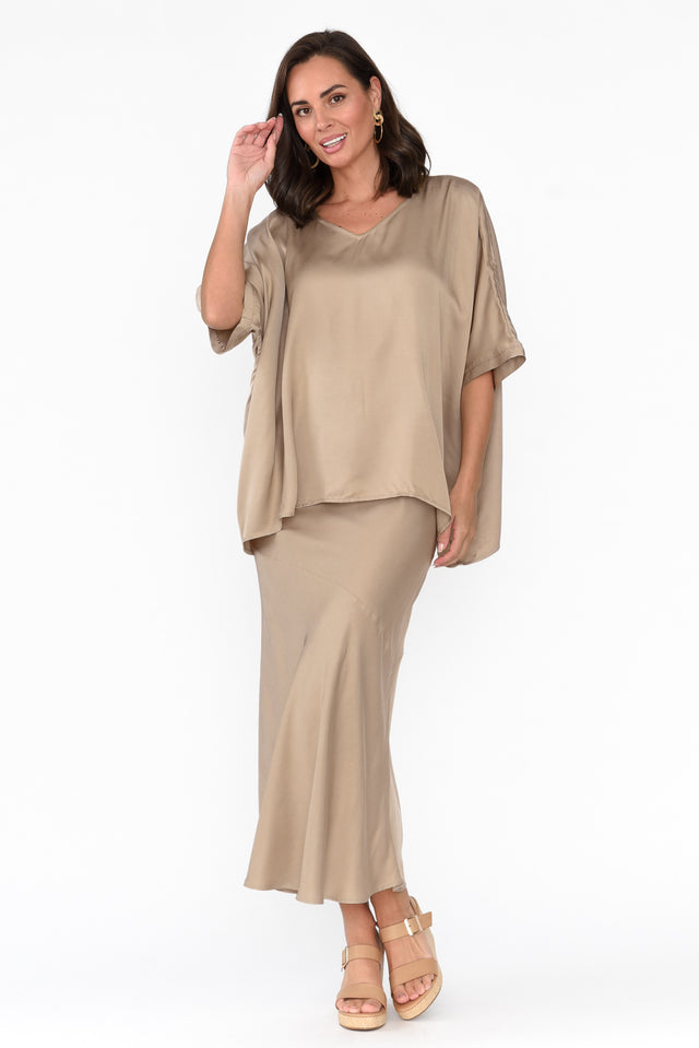 Eternal Champagne Draped Top image 7