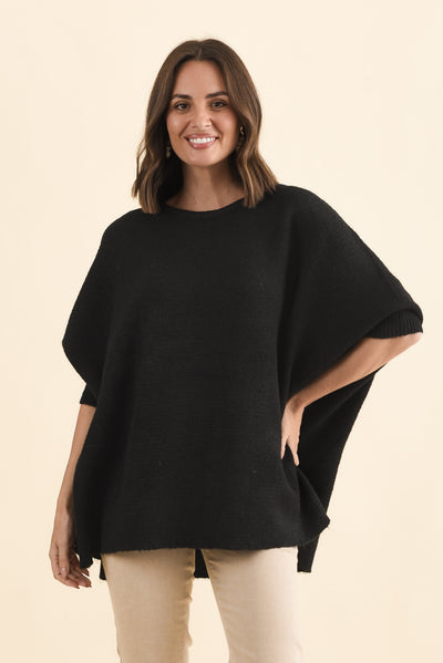 Kerr Black Wool Blend Jumper